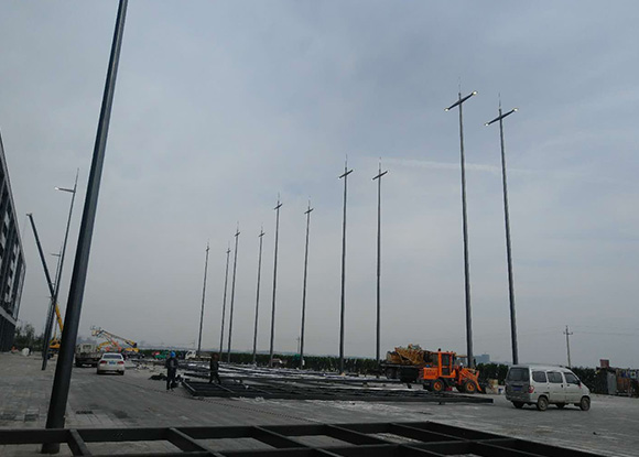 山東青島中國紅島國際會議中心22.5米雙120W案例